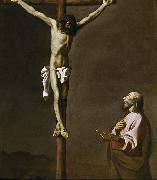 Francisco de Zurbaran Saint Luke as a painter, before Christ on the Cross France oil painting artist